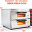 Horno para pizza acero inox 16 pulg doble decker