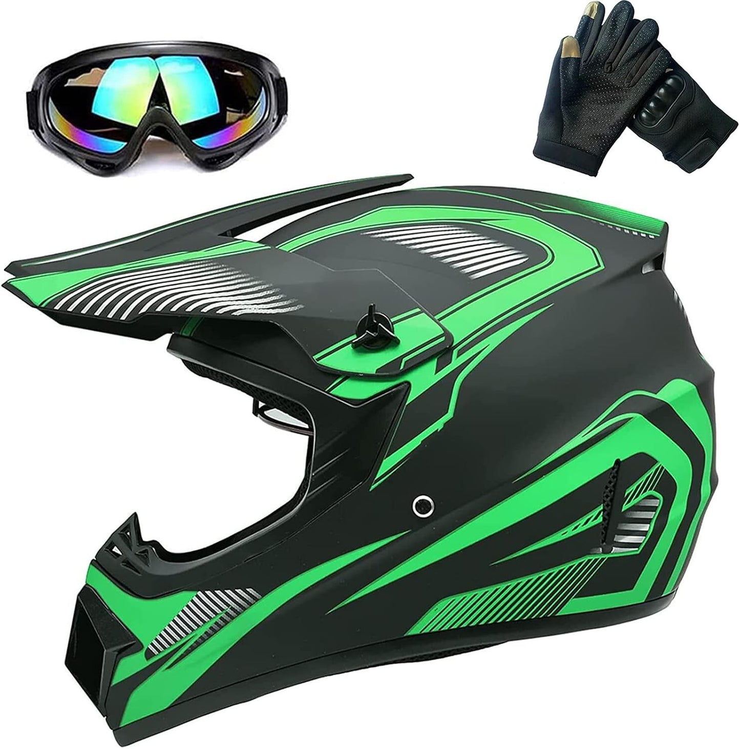 Casco ATV para niños y jóvenes motocross 4 ruedas DOT