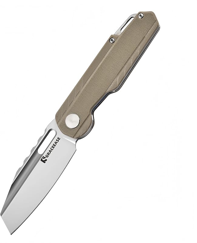 Cuchillo bolsillo plegable serie Tuotu A-80003-2 caqui