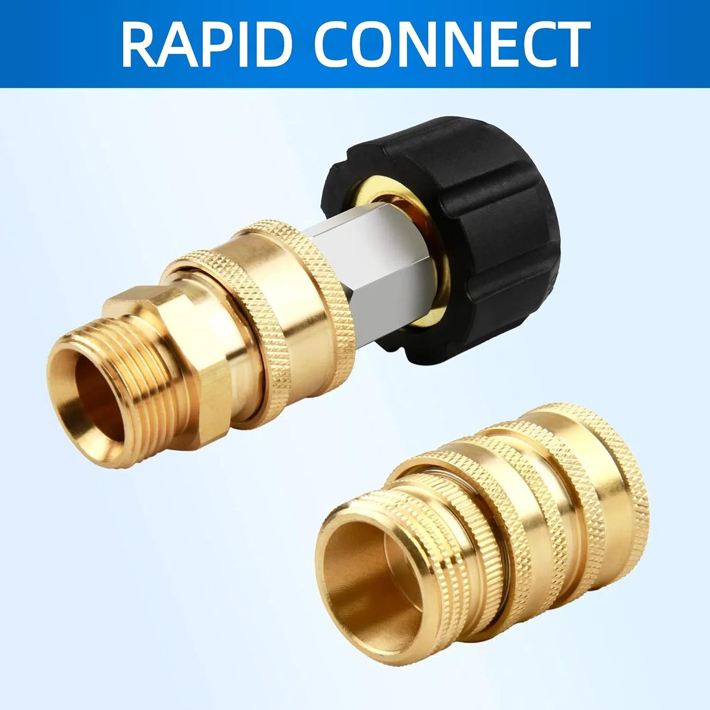Set adaptadores M22 3/8-3/4" conexión rápida
