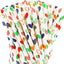 100 Popotes Biodegradables con Corazones Coloridos