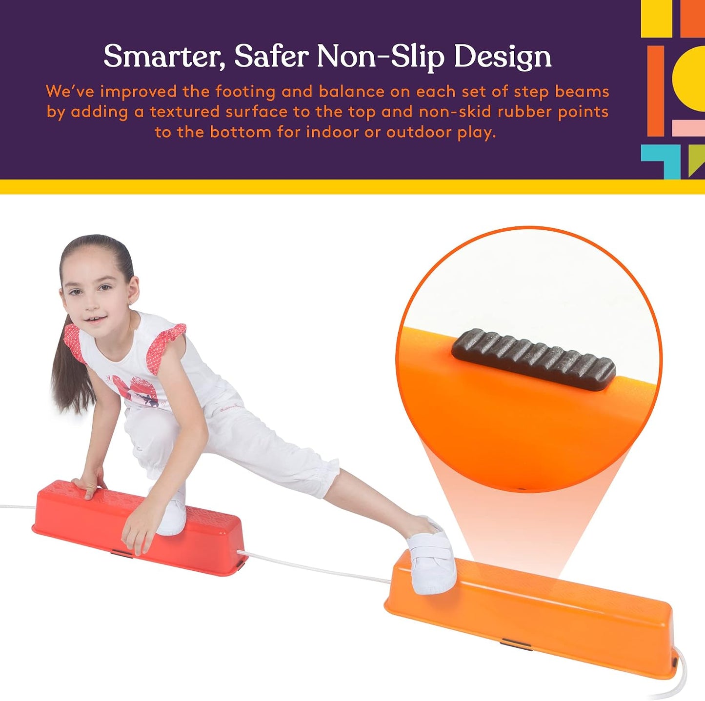 Set 8 vigas equilibrio antiderrap para niños