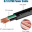 Cable SJTW 8/3 de 30 ft cobre puro para exteriores