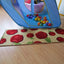Set 2 Alfombras Cocina Lavables Antiderrap Absorbente Rojo