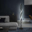 Lámpara pie LED espiral moderna 60pulg control remoto 48W