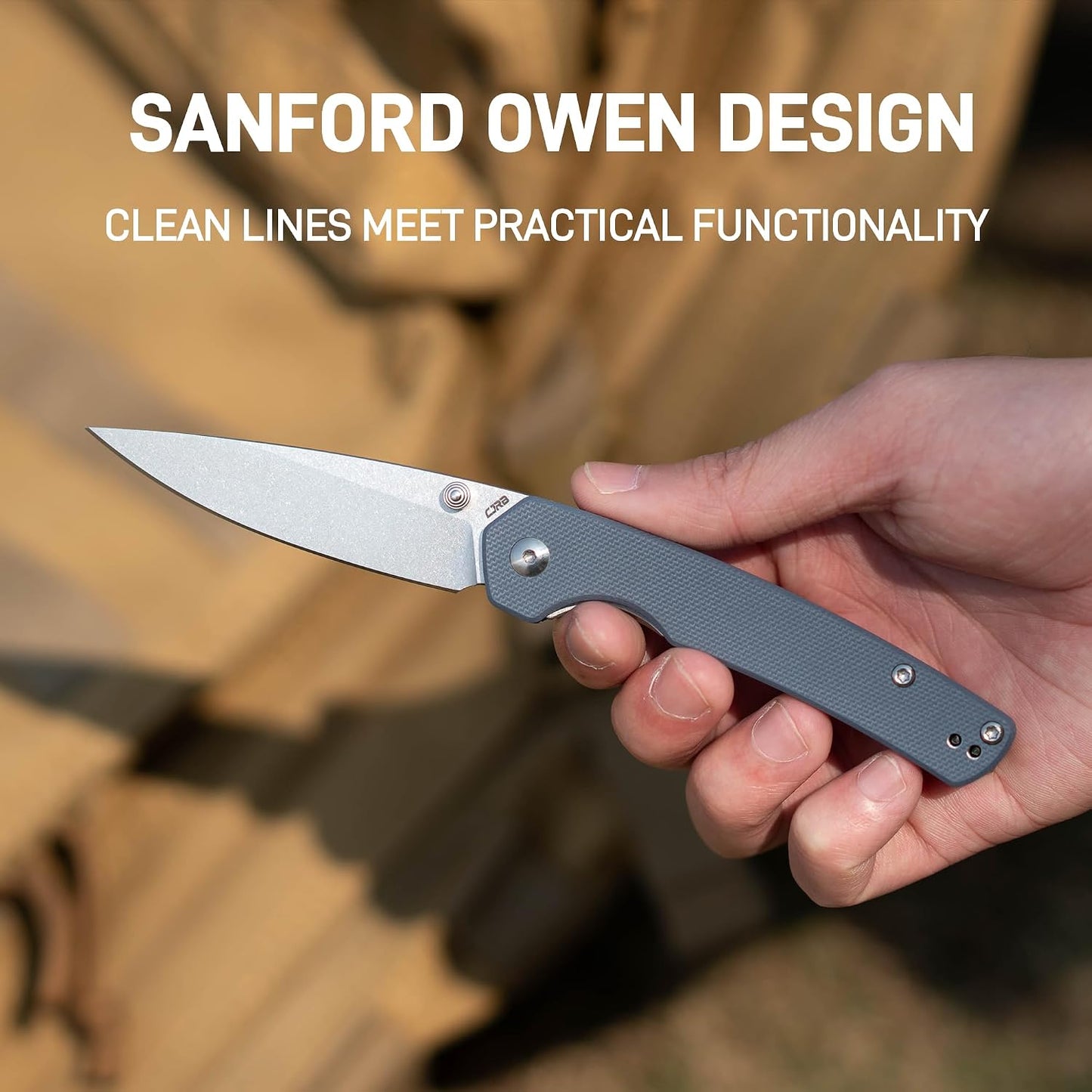 Cuchillo plegable acero AR-RPM9 mango G10 para hombre