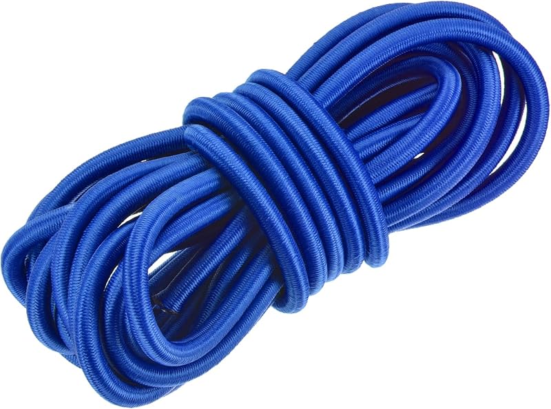 Cordón elástico azul 0.4" 25ft para tienda kayak