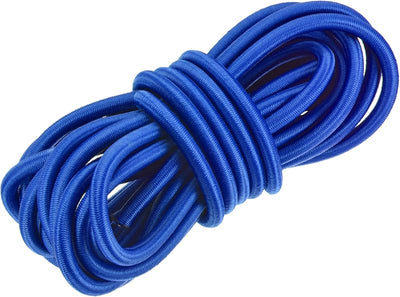 Cordón elástico azul 0.4" 25ft para tienda kayak