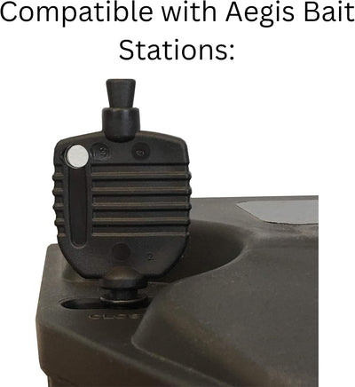 Llave estación cebo ratón Aegis con llavero