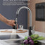 Grifo cocina rociador desplegable acero inox 1 o 3 orificios