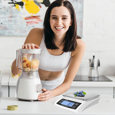 Báscula digital cocina 30kg acero inox pantalla LCD