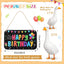 Atuendo ganso cumpleaños decoración madera 23" negro