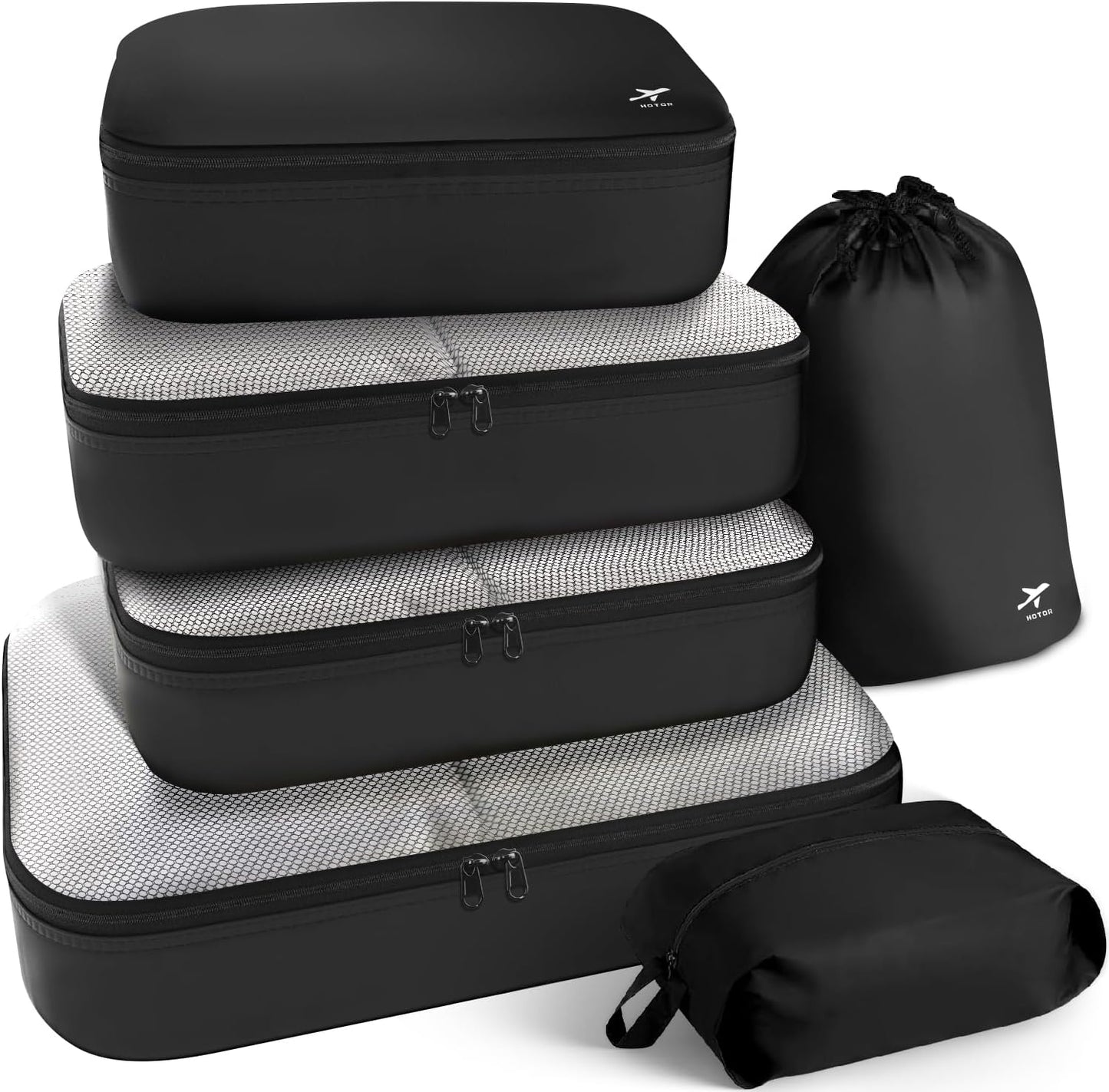 6 Pzas Cubos Embalaje Ligeros para Viaje Organizadores Maleta