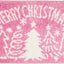 Alfombra navidad rosa tapete baño 17x27pulg hogar sala