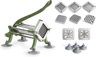 Cortador papas fritas grado comercial set completo