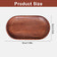 Bandejas madera ébano 4x7.5pulg servir mini platos