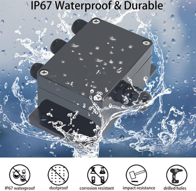Caja eléctrica impermeable 5 salidas 15A 600V 5pulg