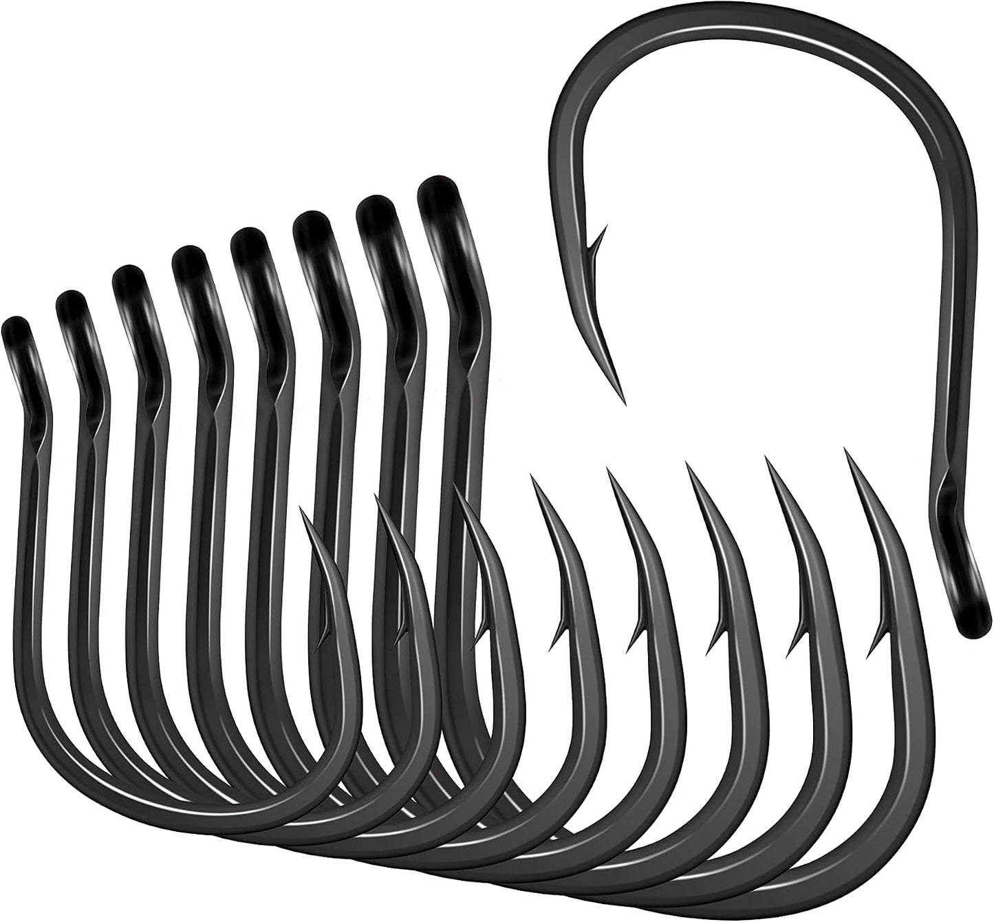Ganchos pesca acero alto carbono 5 pzas