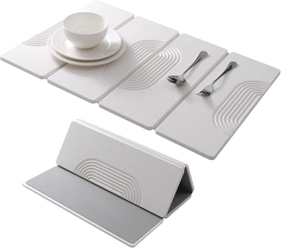 Tapete piedra secado rápido encimera cocina plegable