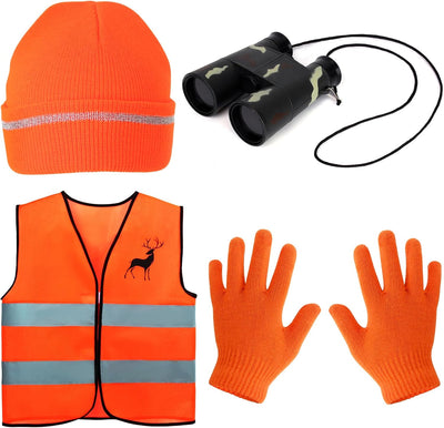 Disfraz caza naranja Blaze para niños con chaleco y gorro