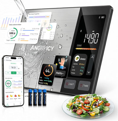 Báscula de alimentos con calculadora nutricional