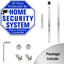 Letrero seguridad patio 10x28 metal con estaca