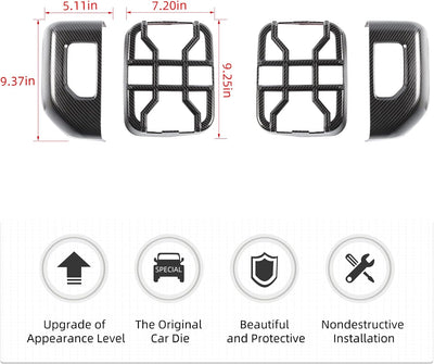 Protectores luces traseras Jeep Gladiator 2018-24 fibra