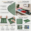 Bandeja organizadora joyas, monedas y llaves verde
