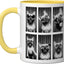 Taza Cerámica Frenchie Dueño Perro Fotografía Amarillo/Blanco