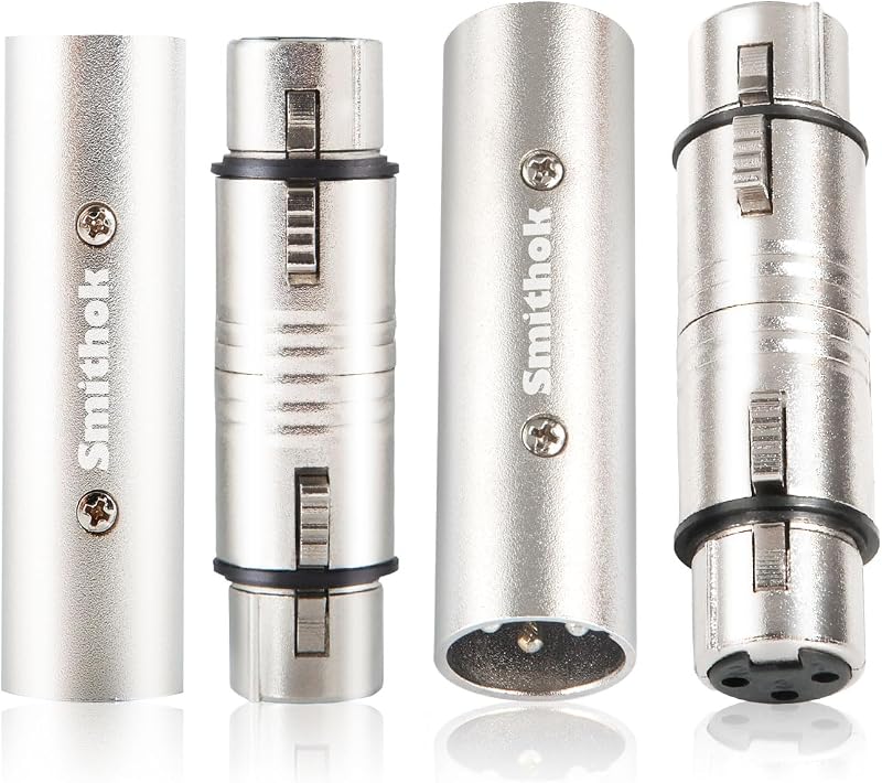 Pack 4 conectores XLR macho a macho y hembra a hembra