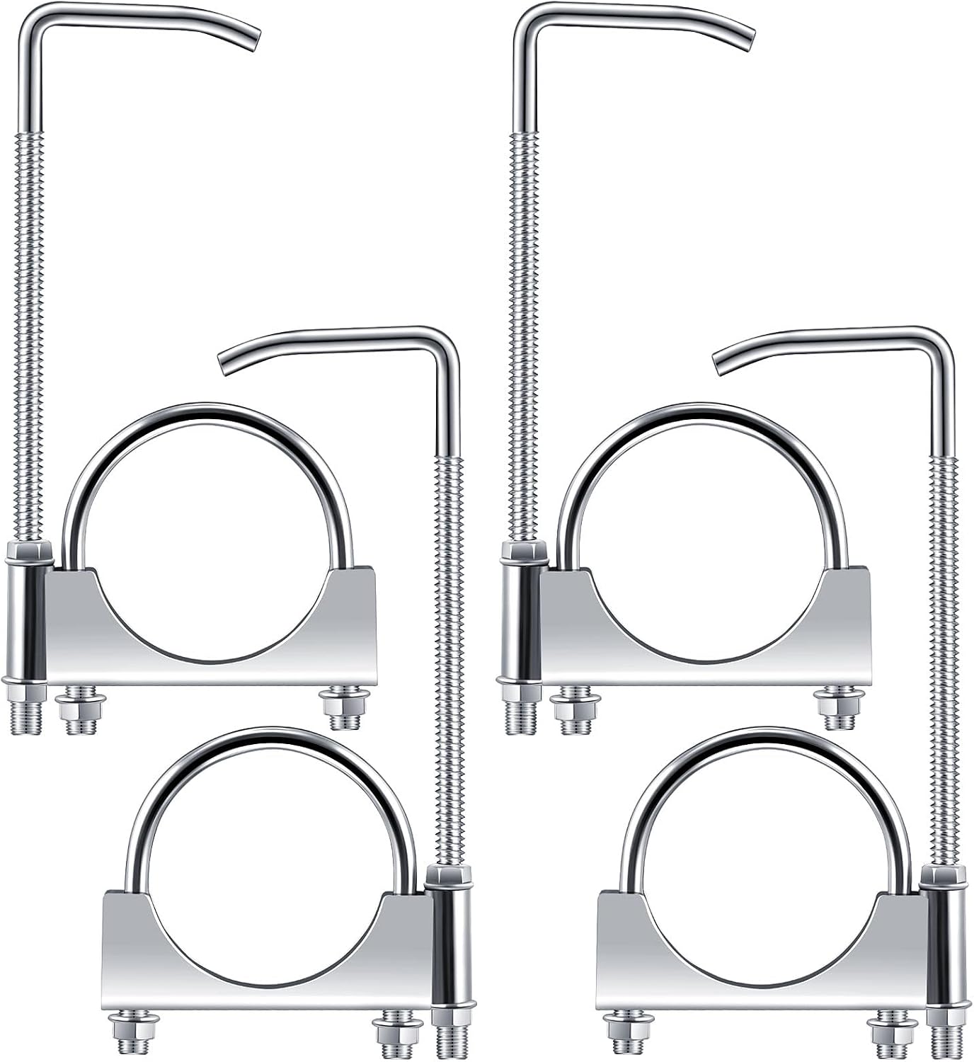 Abrazadera universal escape 3" con colgador coche camion
