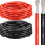 Cable silicona 8 AWG 15 ft cobre estañado rojo y negro