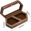 Caja madera anillos boda almacenamiento joyas rústica