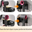 Organiz. herramientas cabello pared 3 compartimentos negro