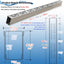 Canal drenaje piscina 1-11/16" plateado