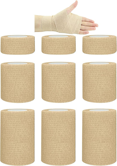 Vendaje autoadhesivo 1/2-3 pulg set 9 color piel para heridas