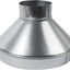 Reductor conducto acero galvanizado 10 a 4 pulg