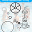 Kit válvula piscina Hayward SP0710 y SP0710X con junta