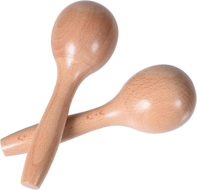 Maracas de madera para niños instrumento musical