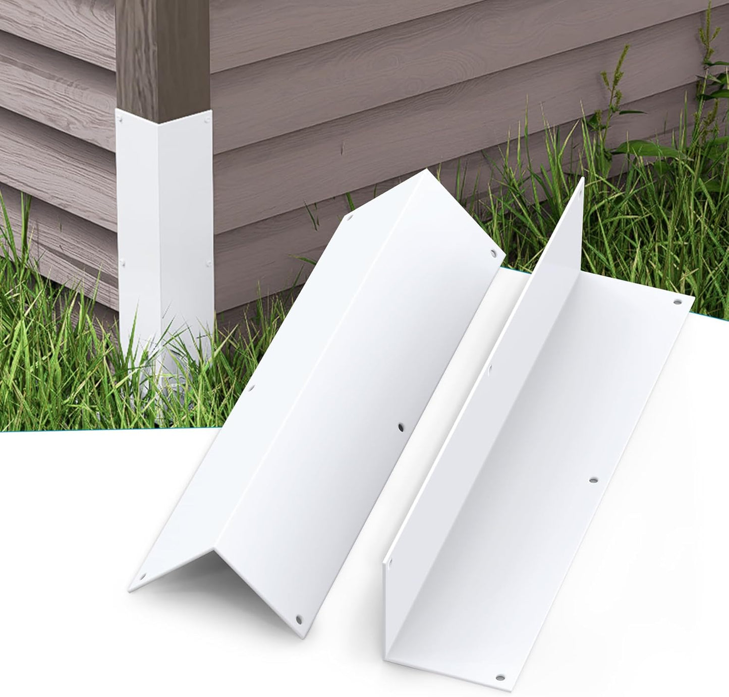 Protectores esquina aluminio 15.8x3.4pulg para pared