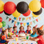 12 Faroles Papel Rojos Amarillos Negros para Fiesta Hogar