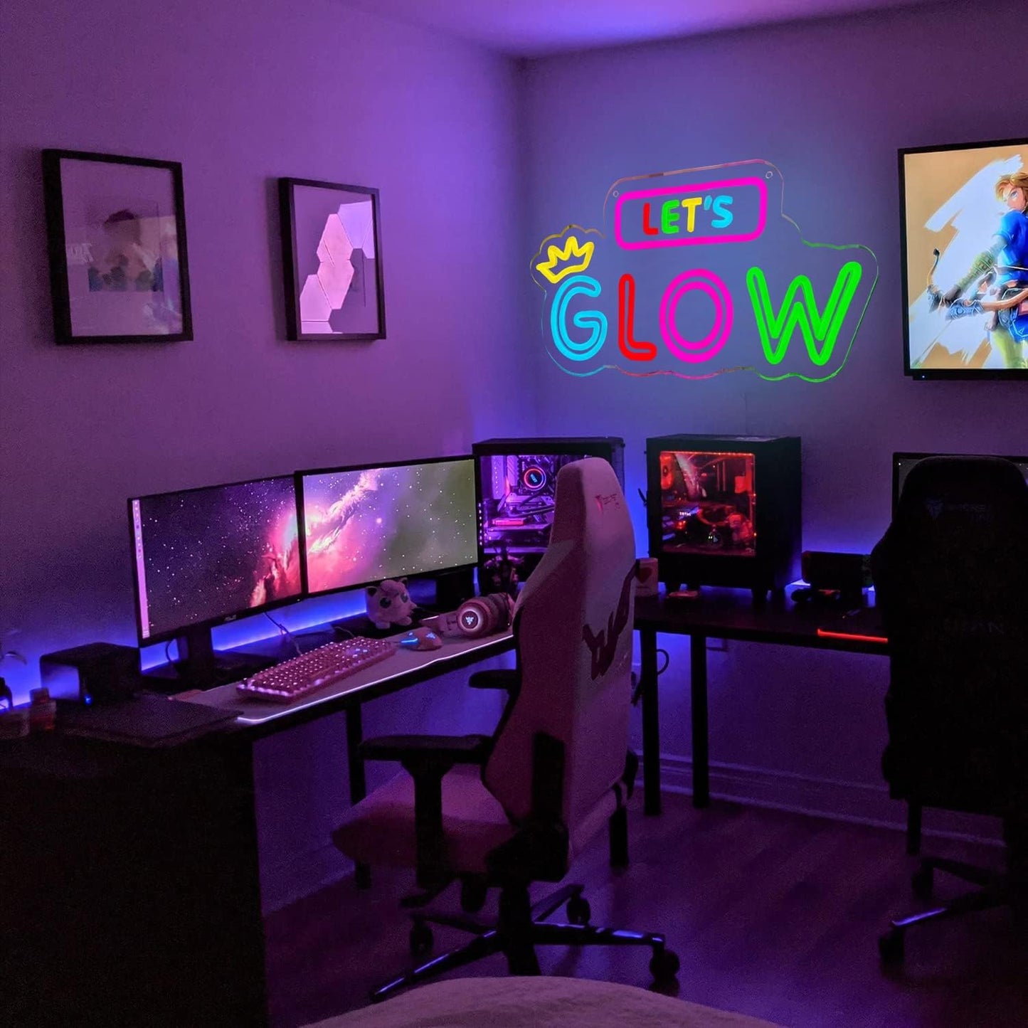 Letrero Neón Led 8x15pulg USB para Dormitorio
