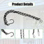2 Pzas Cadenas Colgantes 15.9pulg para Macetas Metal Negro