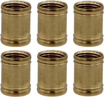 Acoplamiento latón 1/2pulg 1/8ip para lámparas set 6
