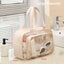 Neceser viaje grande bolsa ducha playa impermeable beige
