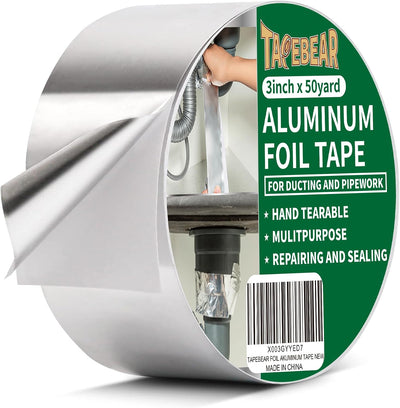 Cinta aluminio adhesiva para conductos HVAC resistente al calor