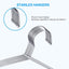 Perchas acero inox 16.5pulg set 50 ultrafinas