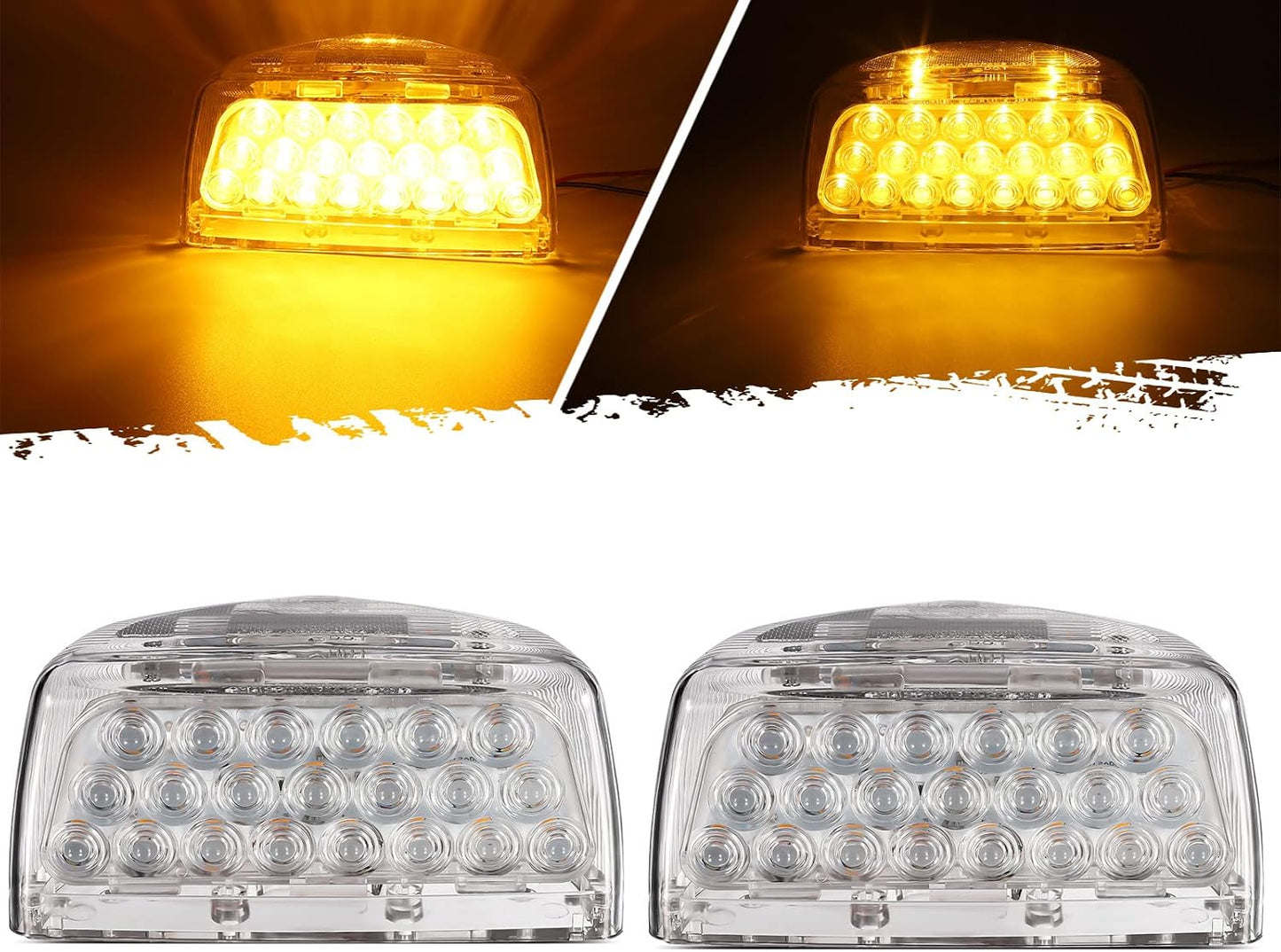2 Luces LED Intermitentes con Cables para Peterbilt