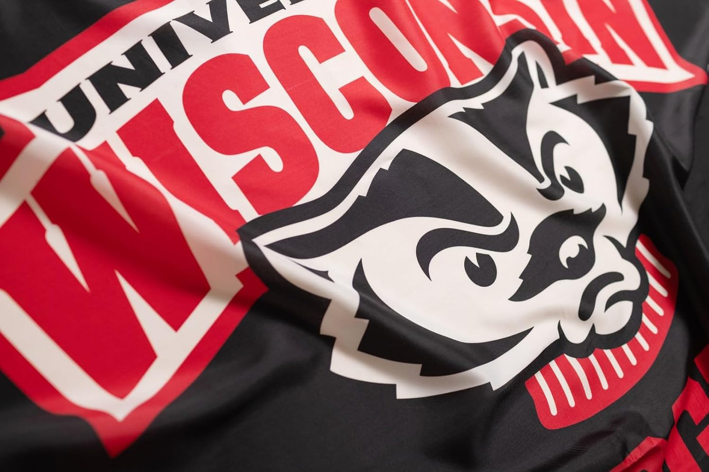 Bandera NCAA Wisconsin Badgers 3x5ft interiores/exteriores