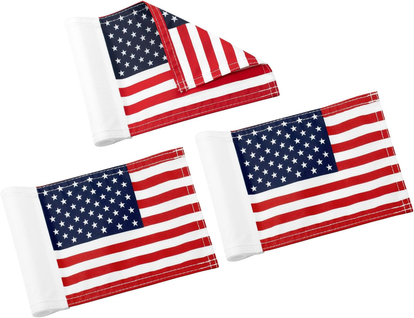 Bandera golf EE.UU. 8x6" nailon 420D doble cara